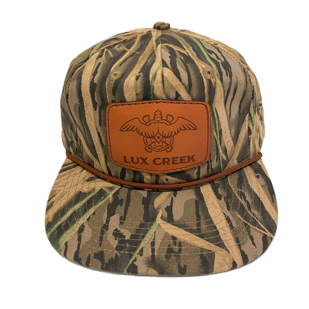 Leather Patch Rope Hat